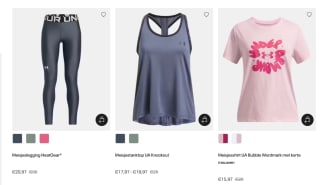 15% extra korting op de outlet tot 50% bij Under Armour