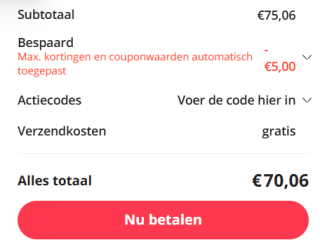 Honor Watch 4 Zwart (Zwarte Siliconenband) voor €70 dmv code bij Aliexpress