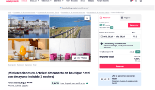 Arteixo Galicia 2 noches en hotel 4* con desayunos desde 69€ con Weekendesk
