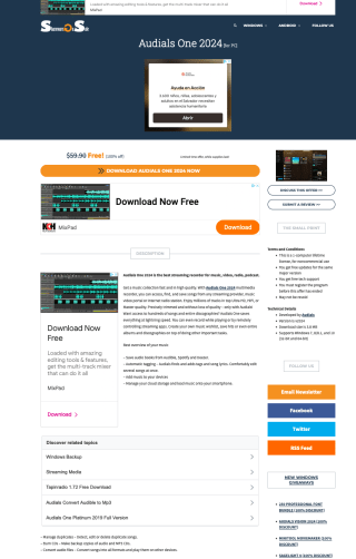 Audials One 2024 Gratis con Sharewareonsale