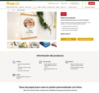 Código Poster premium 20x30cm Gratis FNACFOTO