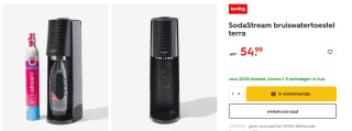 SodaStream bruiswatertoestel + 1 fles + koolzuur cilinder voor €54.99 bij de Hema
