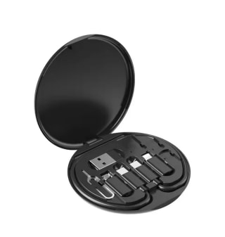 Kit adaptador de carga multifunción USB 60W Tipo C a C + MicroUSB + Lightning + USB A por solo 1,86€