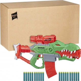 NERF Gemotoriseerde DinoSquad Rex-Rampage-dartblaster voor €17,95 bij Dagknaller