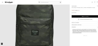Mochila de hombre Jack & Jones camuflaje con logo por 13,99e