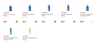 1+2 gratis op alle Nivea Zonnebrand bij de Plus