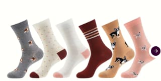 6 Paar Dames Monfoot Grappige Sokken voor €12,95 bij Ibood