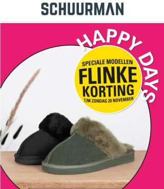 Tot 75% korting bij Schuurman schoenen