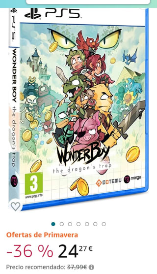 Wonder Boy: The Dragon's Trap PS5 por 24,27€.