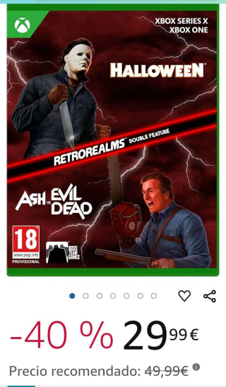 Halloween & Ash vs Evil Dead Retro Realm Xbox por 29,99€.