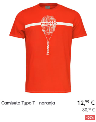 HEAD - Camisetas por 12,99€