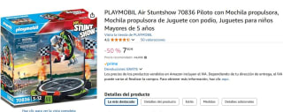 Set Air Stuntshow 70836 Piloto con Mochila propulsora por 7,50€