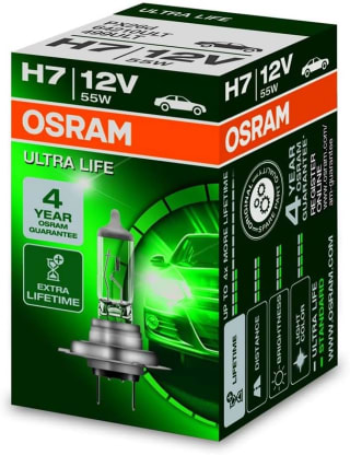 Osram Ultra Life H7, lámpara para faros halógena por 4,48€