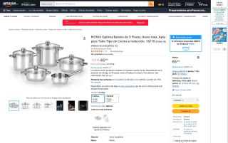 MONIX Optima Batería de Cocina por 65,99€