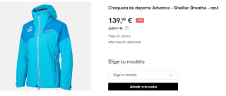 Chaqueta de Mujer Ternua Advance - Shelltec Breathe por 139.99€