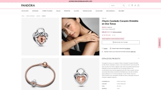 Charm Candado Corazón Divisible en Dos Tonos Pandora por 19€