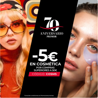 Código 5€ Descuento en selección de cosmética Primor