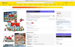 LEGO 43268 Disney casa playa Lilo Stitch por 48,02€