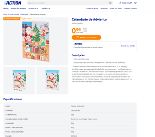 Calendario de Adviento por tan solo 0,99€