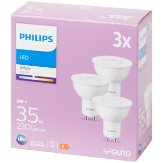 Philips LED lamp GU10 Reflector Spot 3 stuks voor €5,49 bij de Action