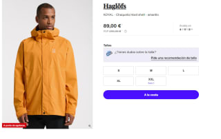 Chaqueta Hard Shell para Hombre Haglöfs KOYAL por 89€