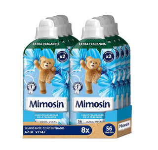 Suavizante Mimosín Concentrado Azul Vital 8 x 56 lavados por 15,92€€