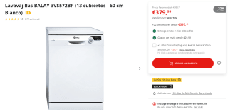 Hasta 20% + 15% EXTRA descuento en electrodomésticos en Worten