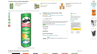 Pringles Sour Cream & Onion 3x2 por 5,08€