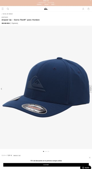 Gorra de hombre Quiksilver Amped Up por 11,99€