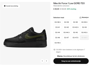 Nike Air Force 1 Low GORE-TEX sneakers voor €89,99 in de Nike store