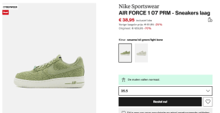 AIR FORCE 1 07 PRM - Sneakers laag voor €38,95 bij Zalando