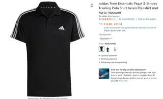 Adidas trainingspolo voor €12 bij Amazon
