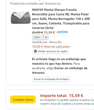 Manta Sherpa Franela Reversible de 150 x 200 cm por 15,59€