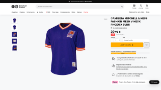 Camiseta Mitchell & Ness Fashion Mesh V-Neck Phoenix Suns por 29,99€