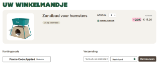 20% korting op alles bij Omlet