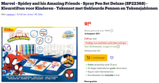 Marvel Spidey and his Amazing Friends Spray Pen Set voor €9,95 bij Bol