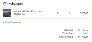 10x Men's Health Inclusief Hyrox ticket voor €69,99