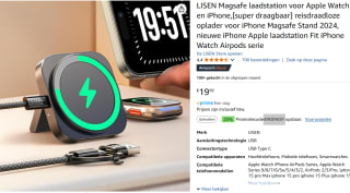 LISEN Magsafe laadstation voor Apple Watch en iPhone voor €14,99 dmv code bij Amazon