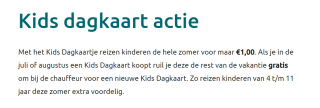 Kids Dagkaartje voor €1 met Connexxion bussen