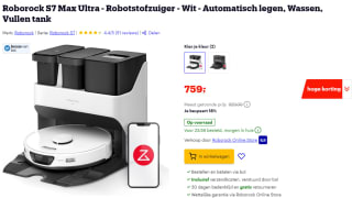 Roborock S7 Max Ultra robotstofzuiger voor €759 bij Bol