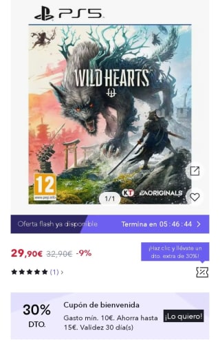 Wild Heart Playstation 5 por 20293€.