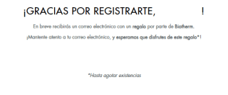 Muestras gratis de productos Biotherm