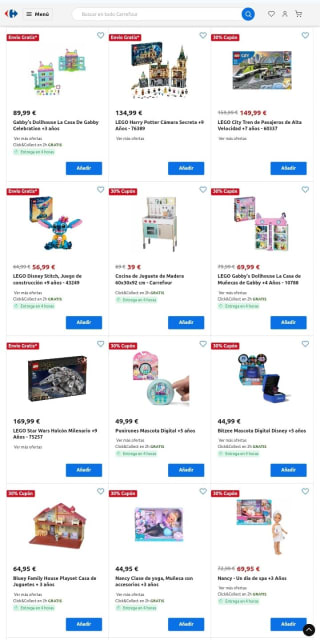 -30% de Descuento en Juguetes en Carrefour.