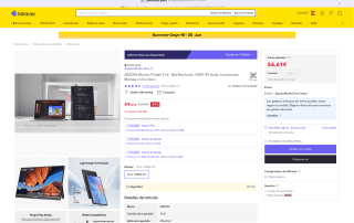 Arzopa monitor portátil 15.6 por 56,61€