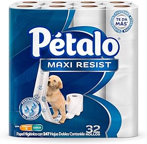 Papel Higiénico Pétalo Maxi Resist 32 Rollos por $146 en Amazon