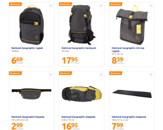 National Geographic backpack zwart 50 liter voor €17.95 bij de Action