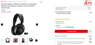Auriculares gaming SteelSeries Arctis Nova 5 por 79,99€