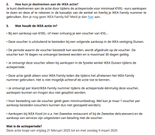 €10 tegoedbon bij besteding vanaf €100 bij IKEA Duiven