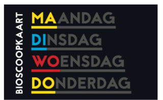 MaDiWoDo Bioscoopkaart (e-voucher) voor €8,50 via de AD