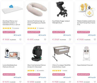 Tot 70% korting in de solden bij Dreambaby
